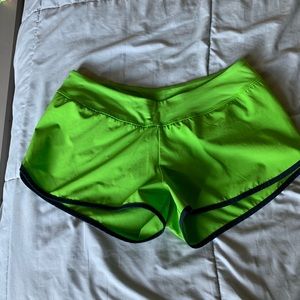 Lime & Navy Reebok Crossfit Shorts Size Small